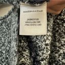 Rebecca Taylor  Wool Alpaca Blend Open Front Chunky Cardigan Neutral Grey Cozy L Photo 6