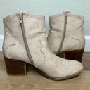 Dirty Laundry  Light Pink Western Reptile Embossed Ankle Boots Photo 4