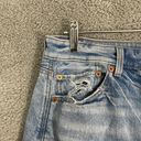 American Eagle 90s Boyfriend Jeans Women 16 Blue Light Wash Distressed High Rise Photo 2