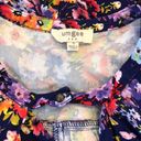 Umgee Floral Cold Shoulder Babydoll Mini Dress Size Small Photo 4