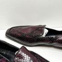 PARKE Marion  Shoes Womens Size 6.5US Python Snakeskin Loafers Purple Black Photo 7