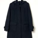 Banana Republic EUC  Black Wool Duffle Coat Jacket Photo 2