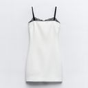 ZARA Dress lace mini fitted white wedding party coctail Photo 4