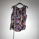 Notations  Black Floral Tank Size Size Large Photo 70