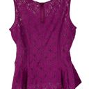 CAbi Lace Sleeveless Peplum Top Size Medium Photo 4