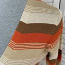 Lush Clothing Lush Striped Duster Cardigan Sweater Tan Brown Orange Small Midi Photo 7