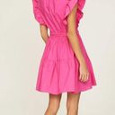 Derek Lam  10 Crosby Finne Ruffled Wrap Tiered Mini Dress in Pink 38 Womens Photo 14