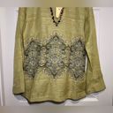 Tommy Bahama  Size Small Silk Linen Blend V-neck Blouse Photo 2