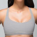 Lululemon 🦄 RARE!  Free To Be Wild Sports Bra Hyper Stripe Black Ghost Strappy 6 Photo 0