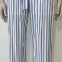 HYFVE HYFYVE White & Blue Striped High Waisted Casual Pants Photo 0