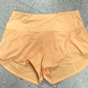 Lululemon Orange  Speed up Shorts Photo 2