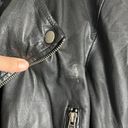 Slate + Willow  Black Leather Biker Moto Jacket Size M Photo 13