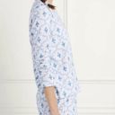 Hill House  Womens Ivy Sleep PJ Tee Blue Trellis Long Sleeve Top Small NEW Photo 2