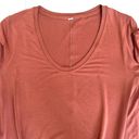 Lululemon  Up For Down Time Long Sleeve Shirt in Terracotta Rust Size XL Photo 5