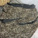 Bebe  Brown & Black animal leopard print layered bandage Micro mini skirt M Photo 4