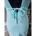 Beach Club Palisades  Womens Blue Drawstring Sleeveless Knee Length Dress Large Photo 2