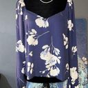 Tinsel Town Denim Couture Tinsel Size PM V Neckline Floral Boho Blouse Photo 0