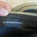 Anthropologie  Solid Lined Pebbled Faux Vegan Leather Green Zipper Clutch Pouch Photo 6