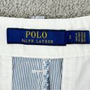 Polo  Ralph Lauren Pinstripe Cotton Chino Shorts Blue White Size 2 Photo 7