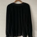 Good American  Black Velvet Sweatshirt Top Photo 2