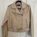 ZARA Cropped Faux Leather Jacket Photo 1