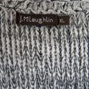 J. McLaughlin  Gray Tweed Fringe Herringbone Jacket Cardigan with Pockets XL Photo 5