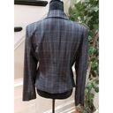 EXPRESS  Design Studio Women Gray Plaid Single Breasted Two Button Blazer Size 10 Photo 5