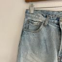 Brandy Melville John Galt Light Wash High Waisted Relaxed Fit Raw Hem Jeans 25 Photo 5