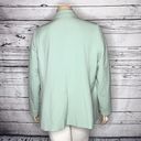 Nine West  NWT Women’s Plus Size 1X Mint Green Notch Collar Blazer Jacket Photo 3