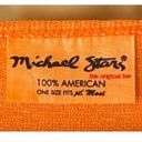 Michael Stars  Stretchy Orange V-Neck 3/4 Sleeve Women's Top ~ One Size Fits Most Photo 3