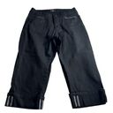 Riders By Lee Riders Black Cropped Pants Size 6M Photo 0