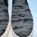 MIA  Gray Camouflage Knit Stretch Slip on Platform Sneaker Photo 1