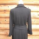 St. John  Caviar Black Knit Wool Blend Belted Coat Photo 4