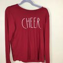 Rae Dunn  Women Christmas Shirt Sz. Med. EUC Holiday Cheer  long sleeve Top Photo 1