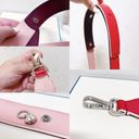 Fendi Authentic  Calfskin Strap You Red Pink & Maroon Tri-Color Bag Strap Photo 3