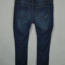 CAbi  Slim Boyfriend Jeans Medium Wash Distressed Whiskered Blue Size 8 Photo 4