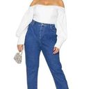 Pretty Little Thing  Size 10 High Rise Mom Raw Cut Ankle Jeans Photo 0