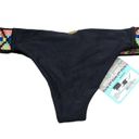 Luli Fama  Ocean Spell Navajo Sides Bikini Bottom Black Multicolor Size Large Photo 1