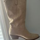 Only Cream Color Cowboy Boots,  Worn Once Photo 2