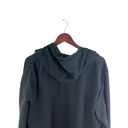 Soft Surroundings  Women's Large Black Tie Scarf Cardigan Hoodie Sweatshirt Photo 8