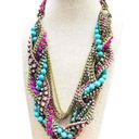 Stella & Dot Retired  Bamboleo Jade Turquoise Crystal  Necklace Retail $228 Photo 7