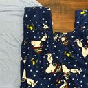 Peanuts by Schulz Snoopy Sleepwear Plush Pajama Set Size XL Shirt & Pants Blue Photo 3