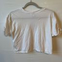 Divided White Cropped T-shirt  Photo 1