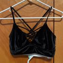 Xhilaration Xhileration Velvet Black Bralette Photo 0