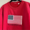 American Vintage Vintage Red American Flag Embroidered Crewneck Sweatshirt Medium Photo 1