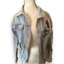 Love Tree Women’s  Denim Medium M Distressed Destructed Light Wash Jean Jacket Photo 0