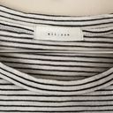 The Row All :  Short Sleeve White Black Striped Side Tie Dress Size S Photo 4