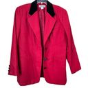 Jennifer Moore  Red Wool Blazer Size 16 Photo 1