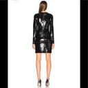 Stella McCartney  black sequined long-sleeve fully-lined form-fitting dress Photo 7