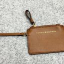 Tommy Hilfiger  Brown Faux Leather Mini Wallet Wristlet EUC Photo 0